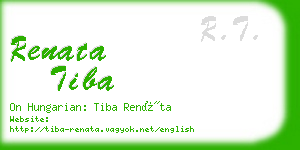 renata tiba business card